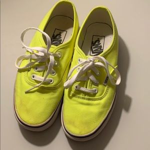 Bright yellow vans